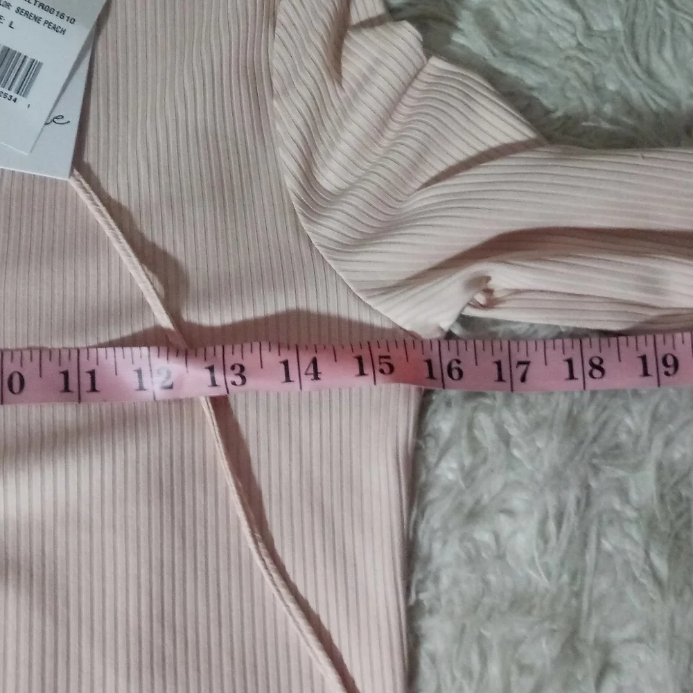 Love Fire Lace-Up Bodysuit In Serene Peach Size L